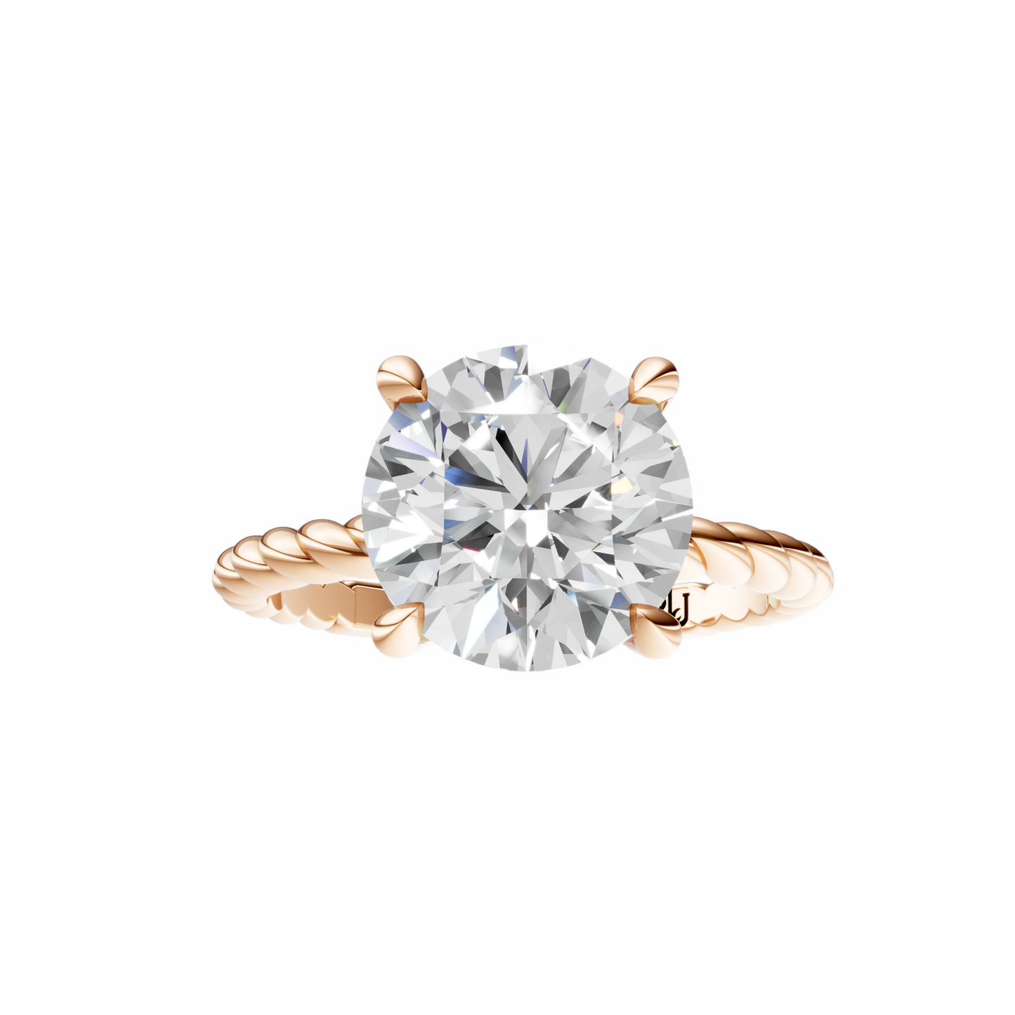 Round Twirl Solitaire Setting