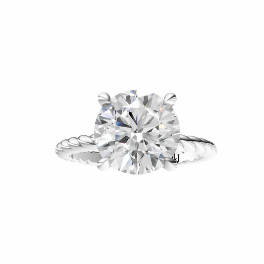 Free Solitaire 1.5 Carat Silver Lab Diamond Chic Ring