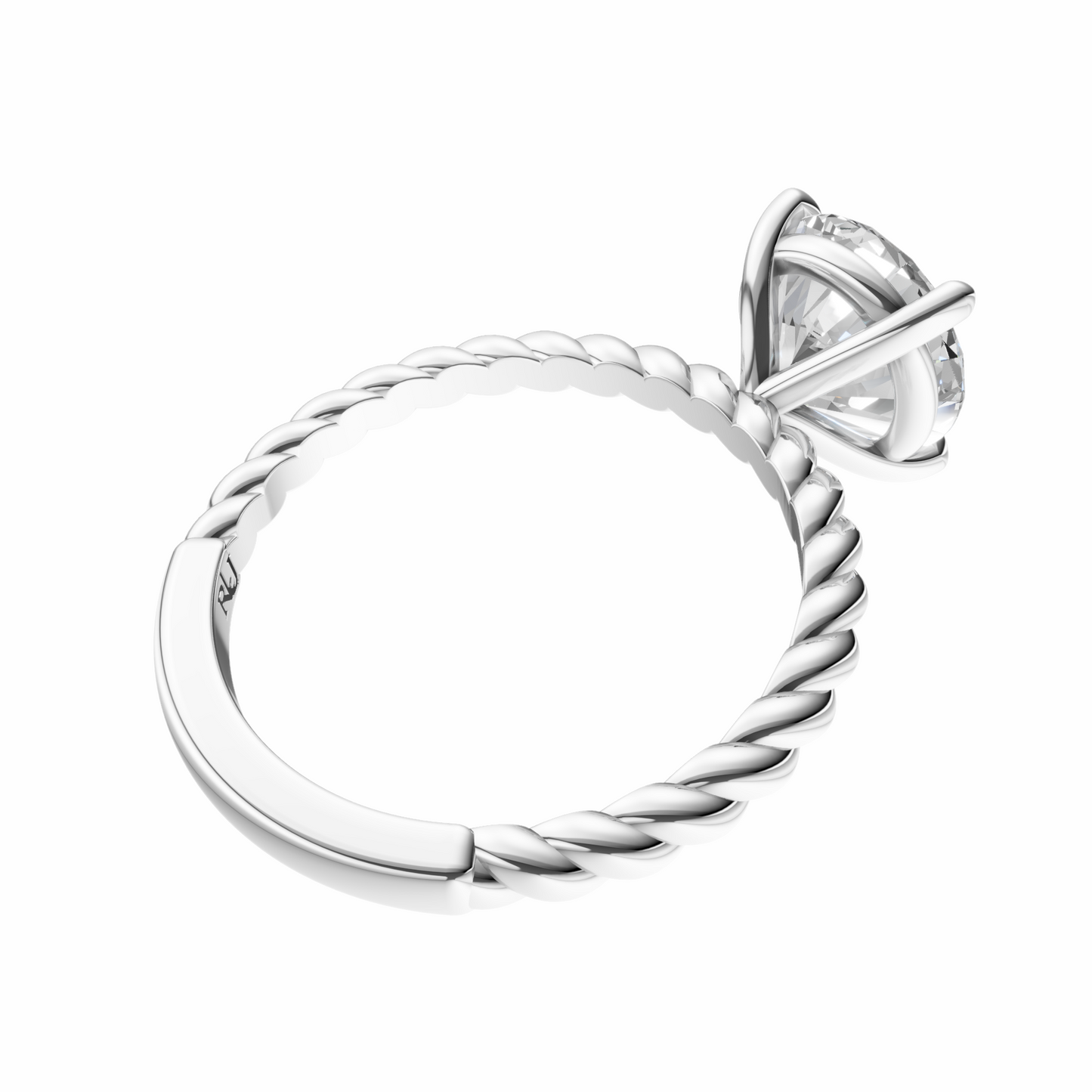 Round Twirl Solitaire Setting