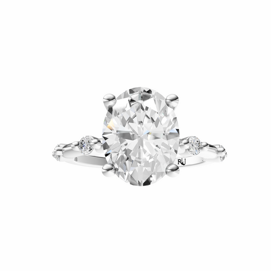 Oval Sprinkled Accented Setting