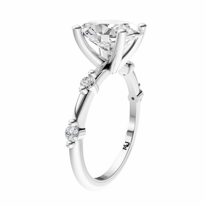 Oval Sprinkled Accented Setting