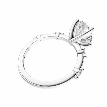 Oval Sprinkled Accented Setting