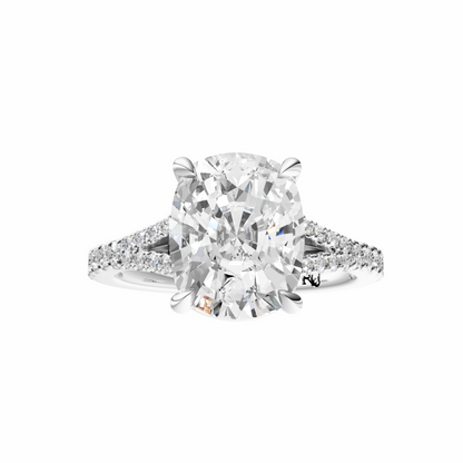 Cushion Traditional Split-Shank Cathedral Setting