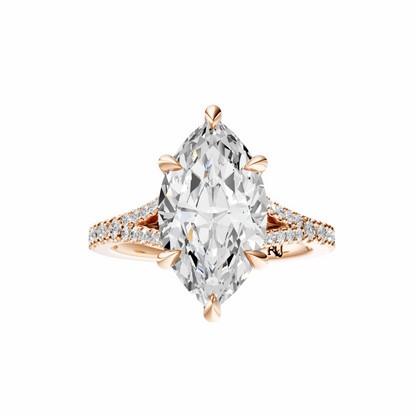 Marquise Traditional Split-Shank Cathedral Setting