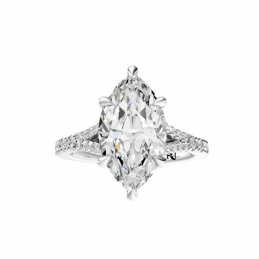 Marquise Traditional Split-Shank Cathedral Setting