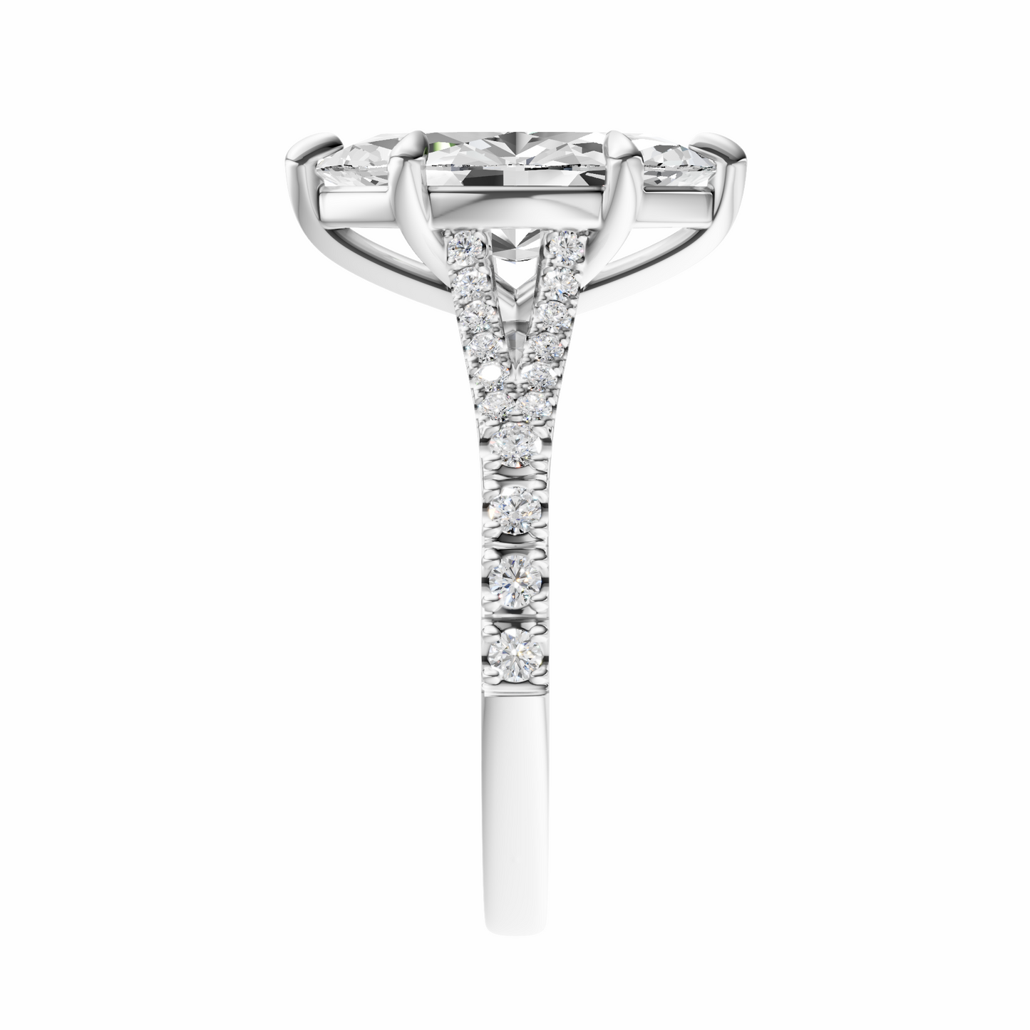 Marquise Traditional Split-Shank Cathedral Setting