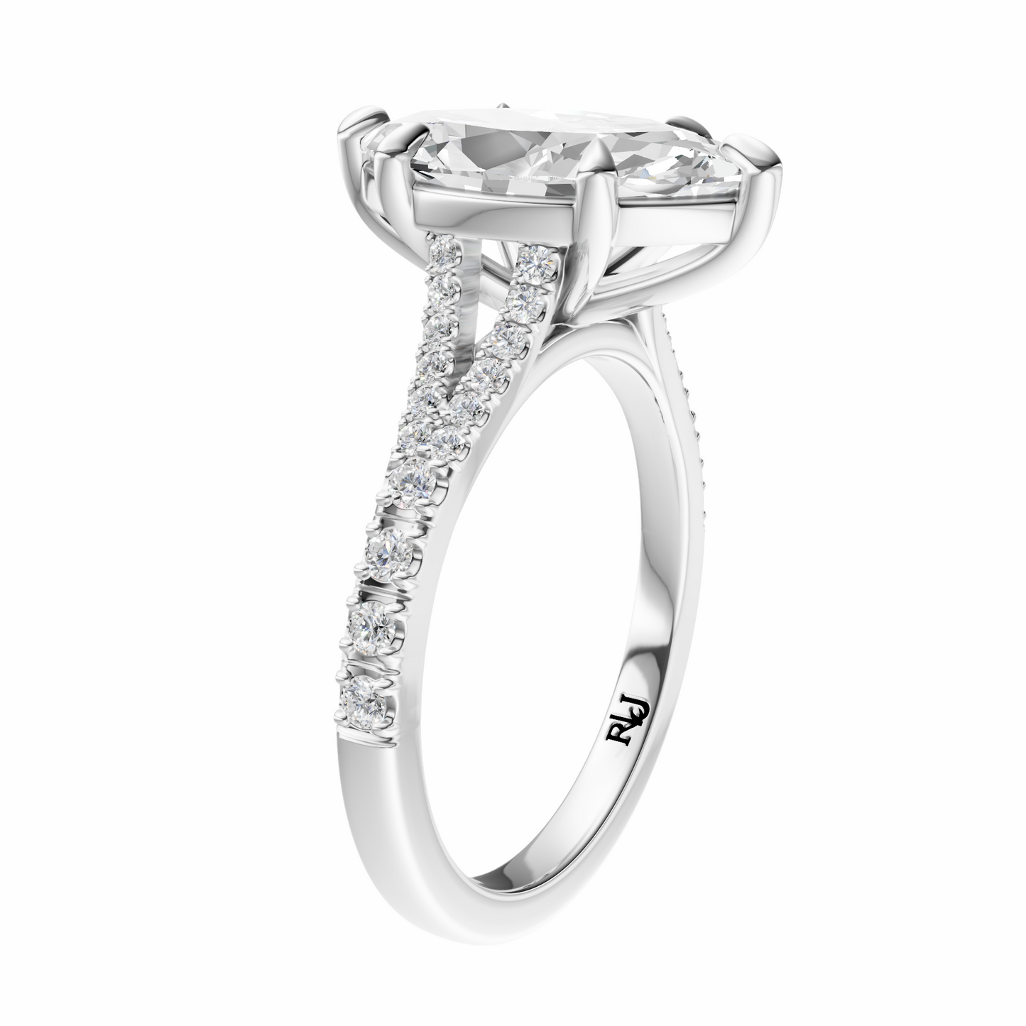 Marquise Traditional Split-Shank Cathedral Setting