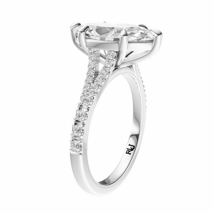 Marquise Traditional Split-Shank Cathedral Setting