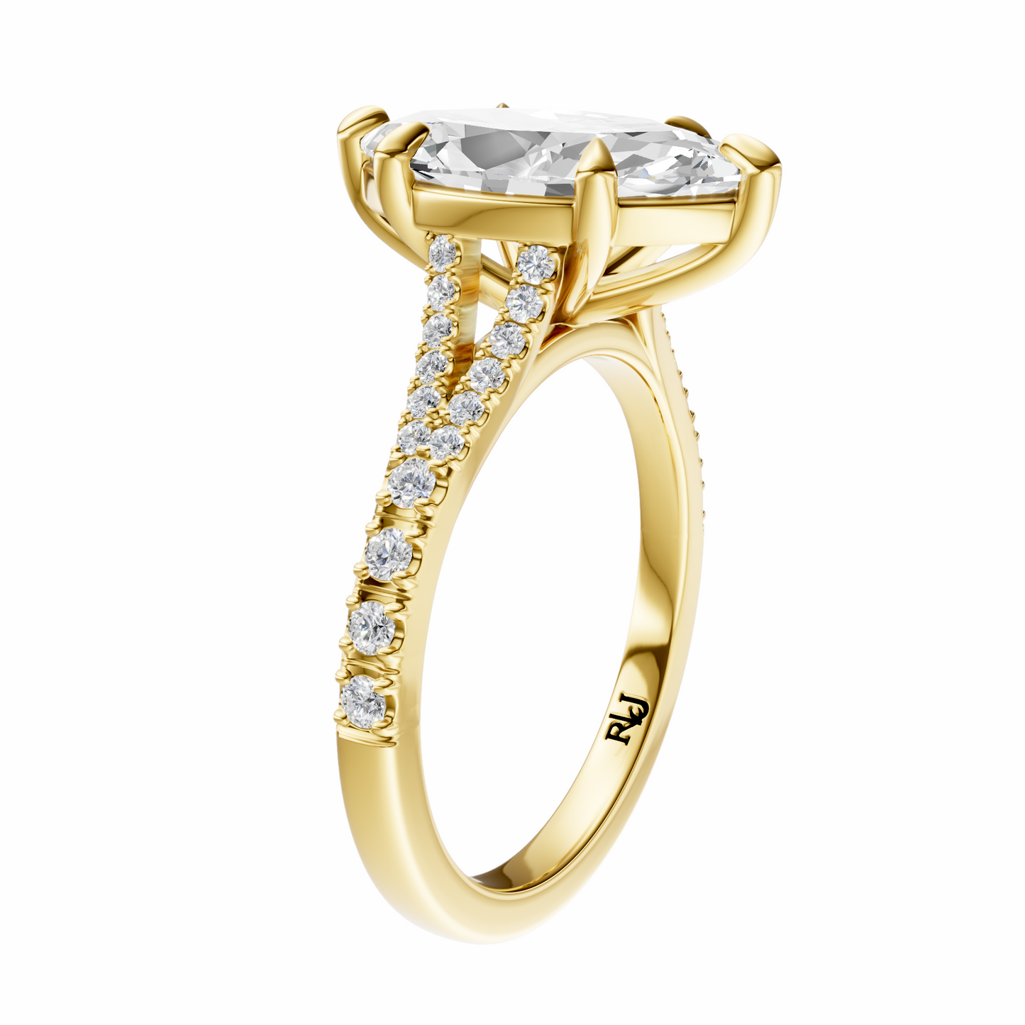 Marquise Traditional Split-Shank Cathedral Setting