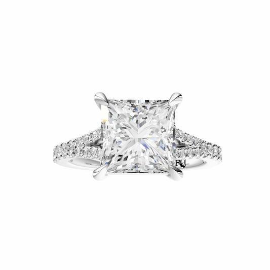 Princess Traditional Split-Shank Cathedral Setting