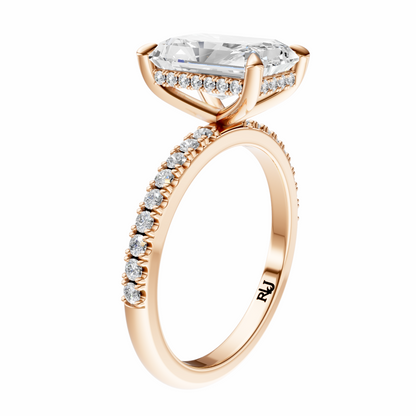 Radiant Traditional Elegance Hidden Halo Setting