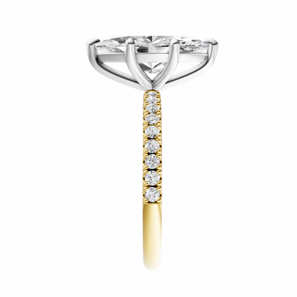 Marquise Mixed Metal Traditional Elegance Setting