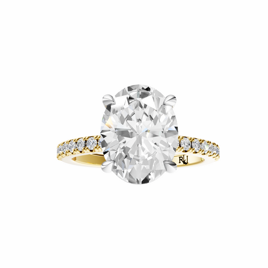 Oval Mixed Metal Traditional Elegance Setting