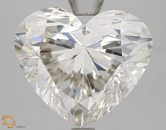 4.06 Carat Heart IGI Labgrown Diamond, With Certificate ID LG596345187