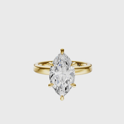 Marquise Tulip 2.7mm Band Solitaire Setting