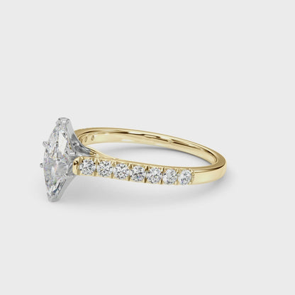 Marquise Traditional Cathedral 4-Prong Setting