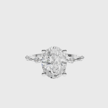 Oval Sprinkled Accented Setting