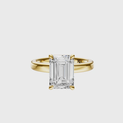 Emerald 2.7mm Elegant Solitaire Setting