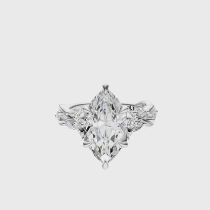 Marquise Accented Nature Inspired Setting