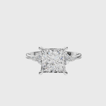 Princess Cluster Elegance Setting