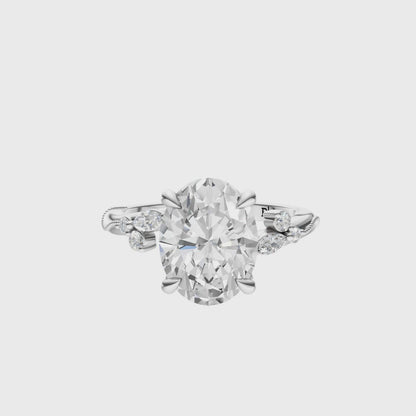 Oval Blossom Grace Setting