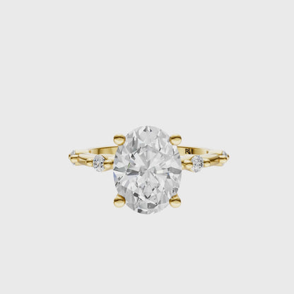 Oval Sprinkled Accented Setting