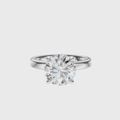 Round 2.7mm Elegant Solitaire Setting