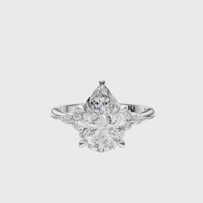 Pear Cluster Elegance Setting