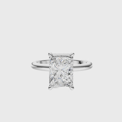Princess Tulip Hidden Halo Solitaire Setting