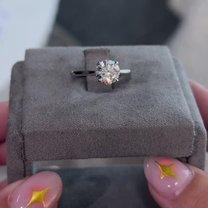 Round Cathedral Solitaire Setting