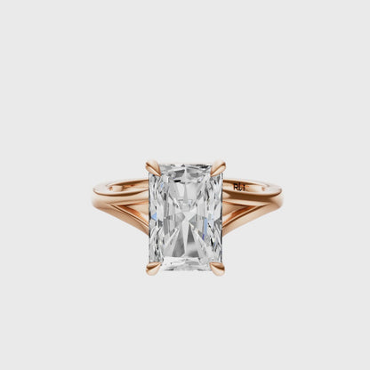 Radiant Split-Shank Cathedral Solitaire Setting