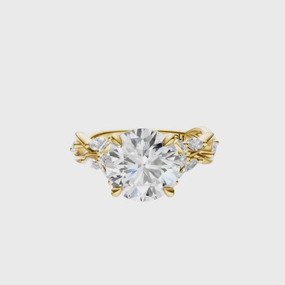 Round Accented Nature Inspired Setting