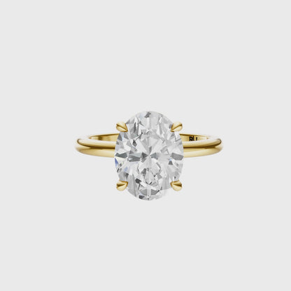 Oval Elegant Solitaire Setting