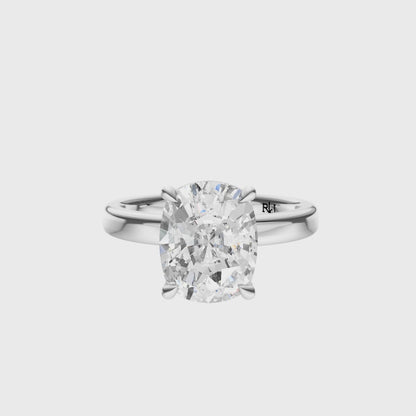 Cushion 2.7mm Elegant Solitaire Setting