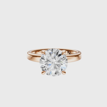 Round 2.7mm Elegant Solitaire Setting