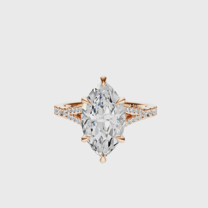Marquise Traditional Split-Shank Cathedral Setting