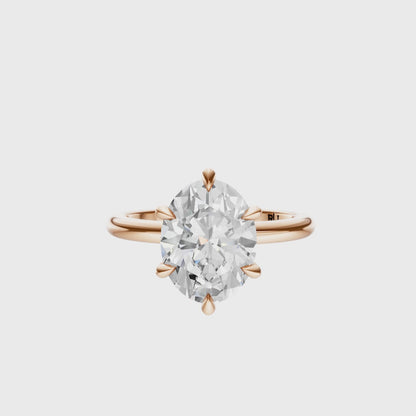 Oval Signature Minimal Solitaire Setting
