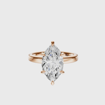 Marquise Tulip 2.7mm Band Solitaire Setting