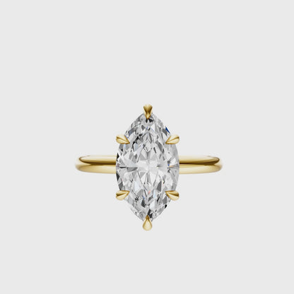 Marquise Deleted Bridge Solitaire Setting