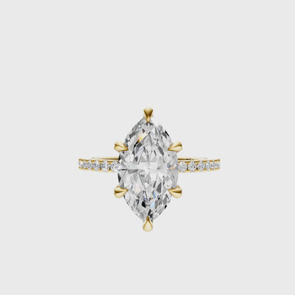 Marquise Traditional Flooded Basket Setting
