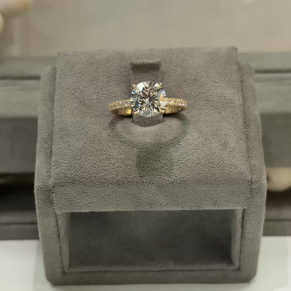 2.60 Carat Round Lab Diamond Traditional Elegance Hidden Halo Ring