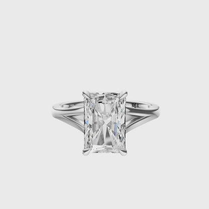 Radiant Split-Shank Cathedral Solitaire Setting