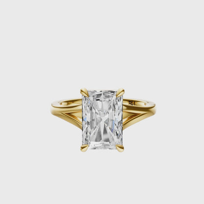 Radiant Split-Shank Cathedral Solitaire Setting