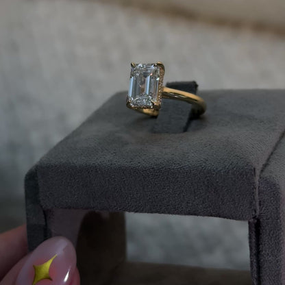 Emerald Cathedral Elegant Signature Hidden Halo Setting