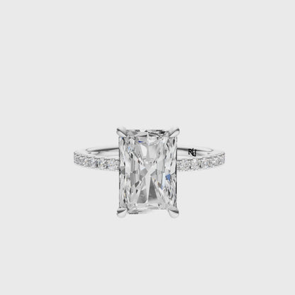 Radiant Traditional Tulip Hidden Halo Setting