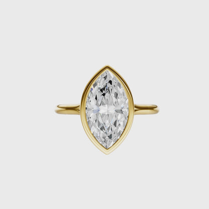 Marquise Vintage Bezel Solitaire Setting