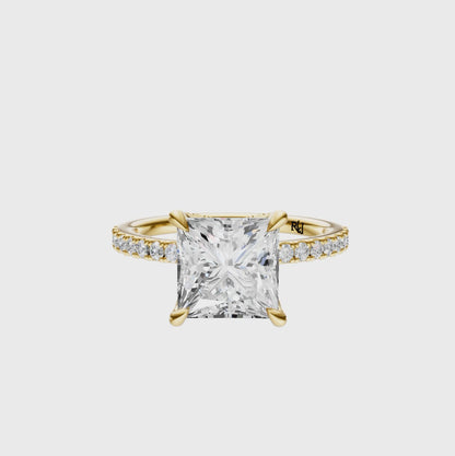 Princess Traditional Accented Tulip Sparkler Setting