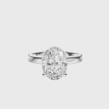 Oval 2.7mm Elegant Solitaire Setting