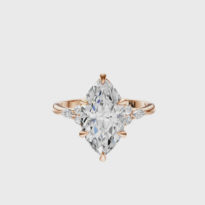 Marquise Cluster Elegance Setting