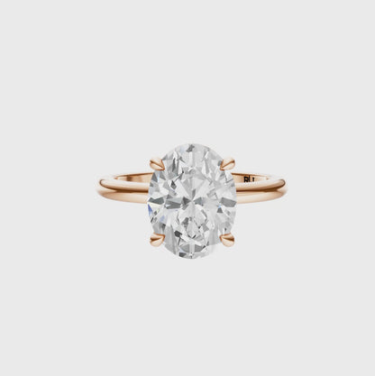 Oval Elegant Solitaire Setting